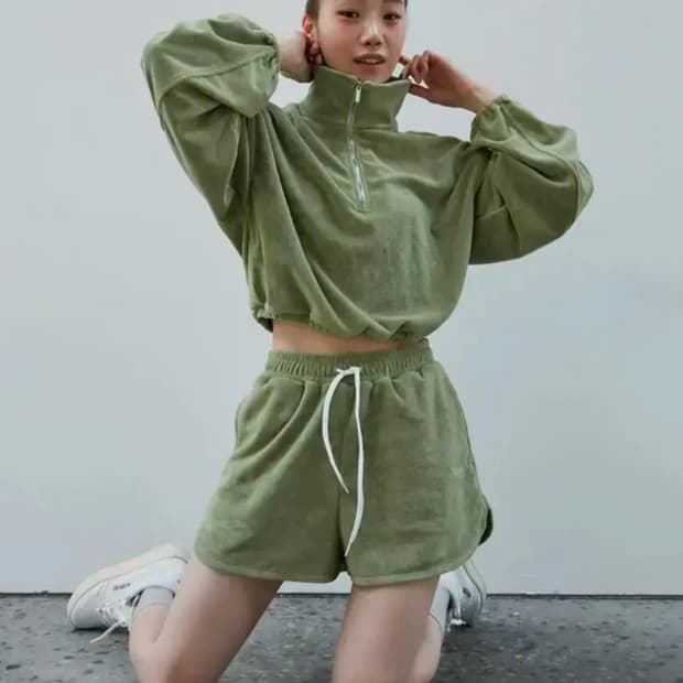 새상품 wmm 코지 테리 탑
