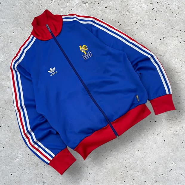 [M] 00s 아디다스 프랑스 FIFA 트랙탑 져지 블루 A331