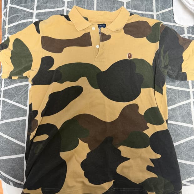 Aape 카모 반팔티