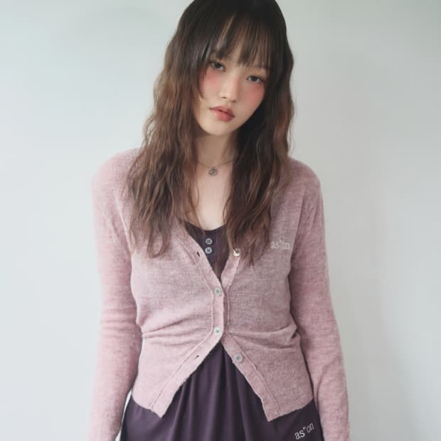 애즈온 베를린 가디건 핑크 구해용