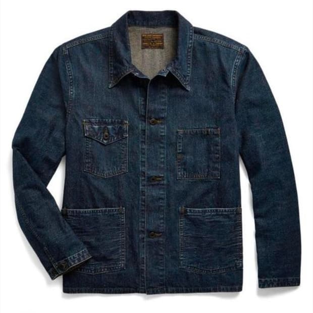 RRL 더블알엘 인디고 데님 워크 자켓