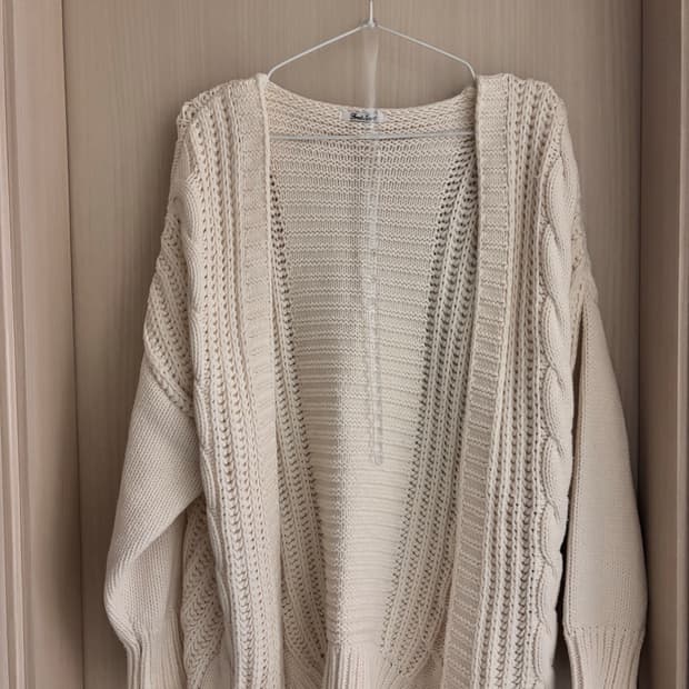 아오이유우깔 모리걸 우유색 가디건