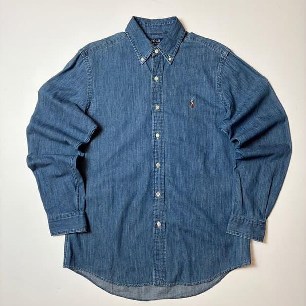 폴로 랄프로렌 큐알 신형 워시드 데님 셔츠 PN8787
