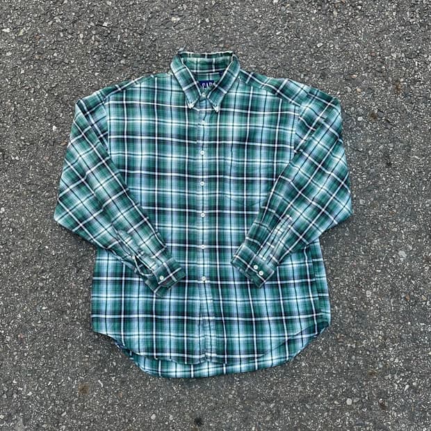 00s 빈티지 올드 갭 체크 셔츠