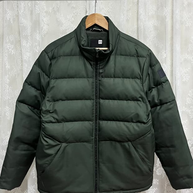 XXL) 언더아머 덕다운 패딩 점퍼 그린
