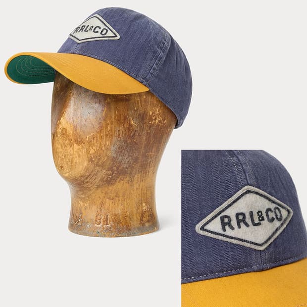 RRL 더블알엘 해링본 트윌 트러커캡