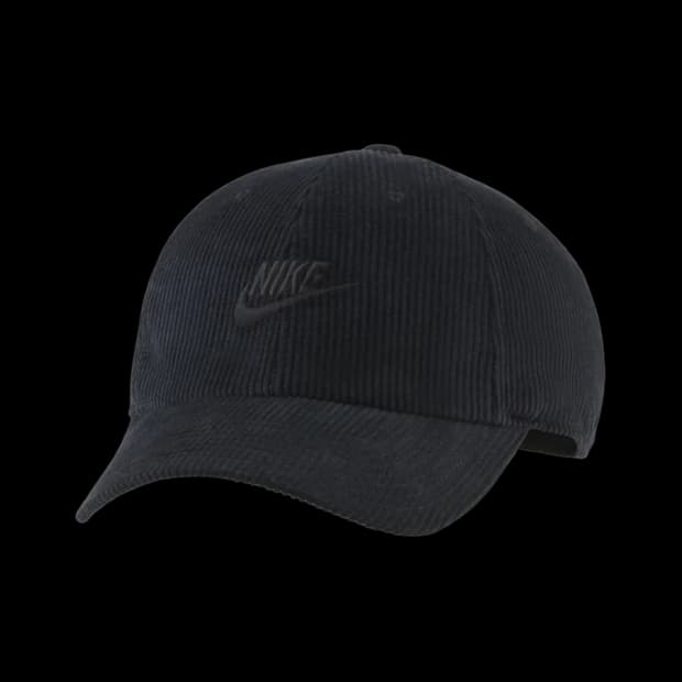 새상품) 나이키 헤리티지 86 코듀로이 베이스볼 볼캡 캡 블랙 모자