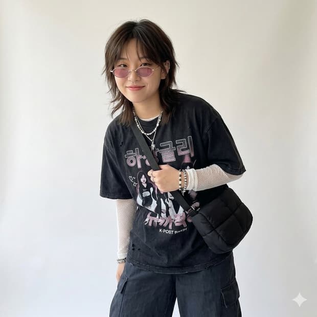 데드스탁 긱시크 빈티지 핑크 틴트 오벌 선글라스 718