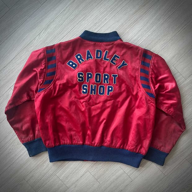 50s USA Vintage Satin Stadium Jacket