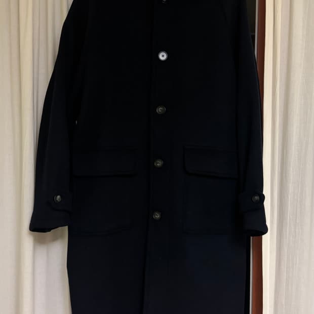 어반디타입 발마칸 코트 네이비