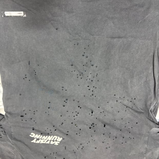 새티스파이 모스테크 티셔츠 L 에이지드 블랙