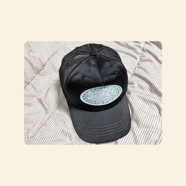 [희귀템] 본더치 민트 블랙 큐빅 매쉬 볼캡 cap