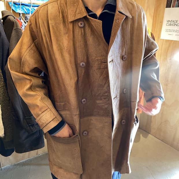 CACCIA 레더 카코트