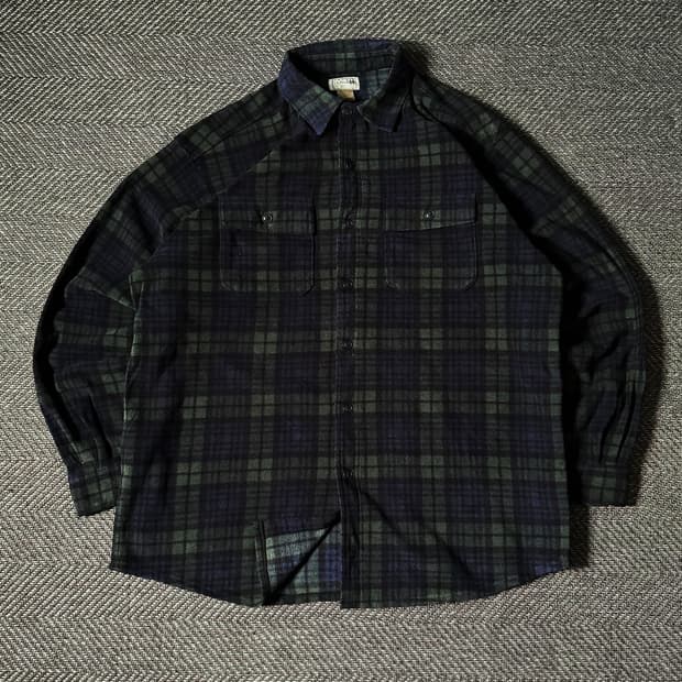 엘엘빈 블랙와치 라이트플리스 셔츠 (105-110)