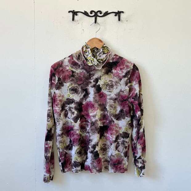 Sanpigalle 플라워 투 레이어드 탑