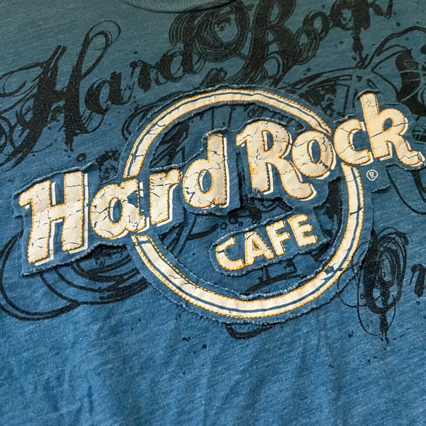 hard rock cafe 로고 디자인 반팔티 xxl