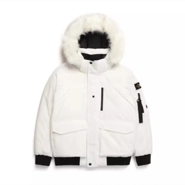 내셔널지오그래픽 타루가 화이트 퍼 패딩