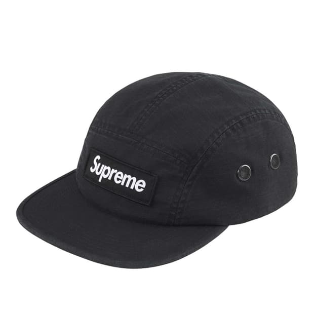 Supreme Military Camp Cap Black (25SS)