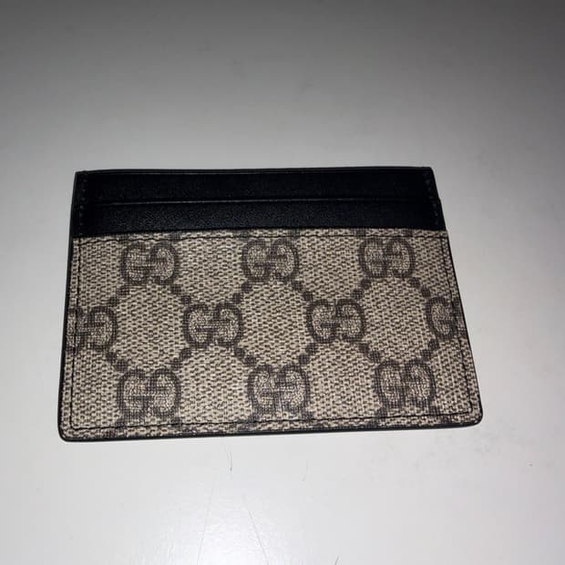 구찌 마이크로시마 수프림 카드홀더 블랙