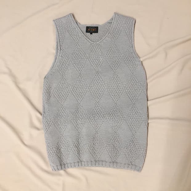 급처! 빔즈 플러스 아가일 니트 베스트