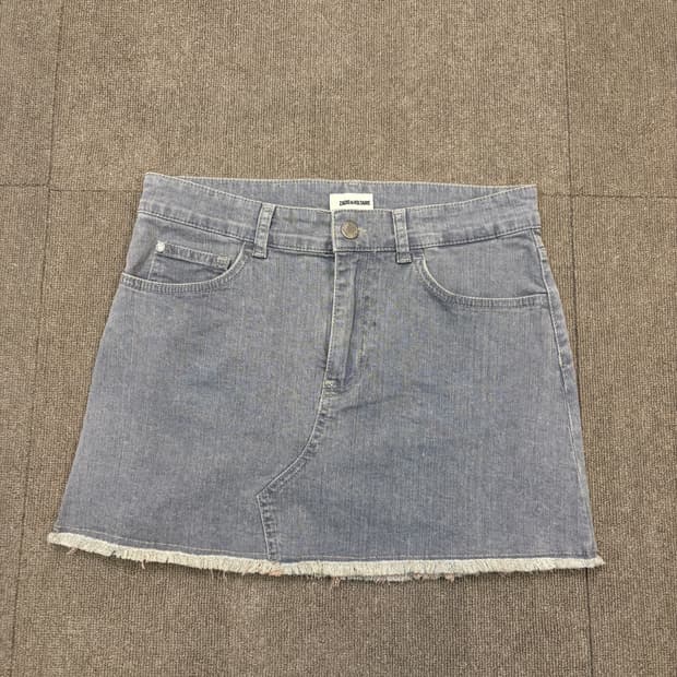 Zadig&Voltaire 자딕앤볼테르 우먼스 컷오프 데님스커트 36