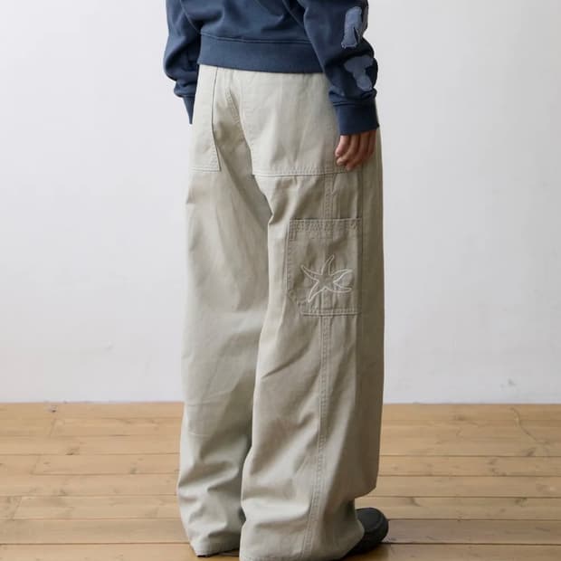더콜디스모먼트 TCM stitch cargo pants (beige gr
