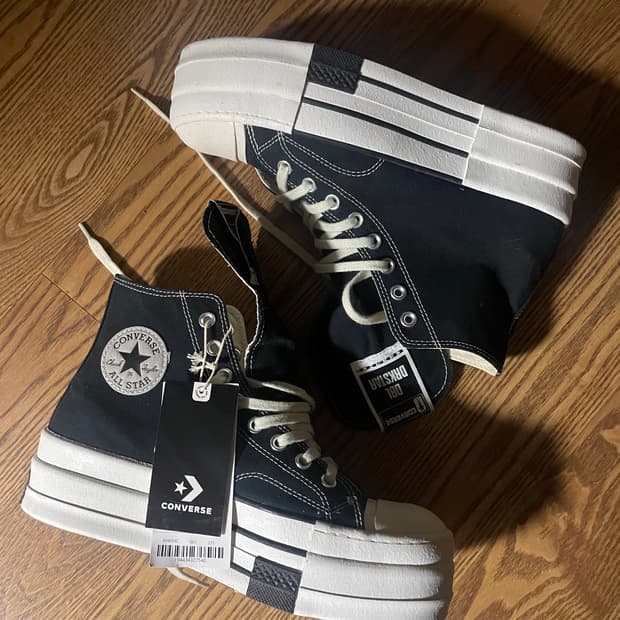 릭오웬스 컨버스 더블 다크스타