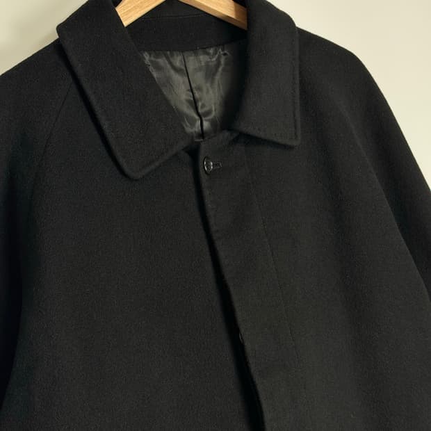일본 빈티지 캐시미어 100% 발마칸 코트 XL