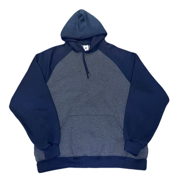 XL) 00s Russell Athletic Raglan Hoodie