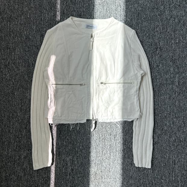 파르티멘토 논카라 베이지 니트 자켓