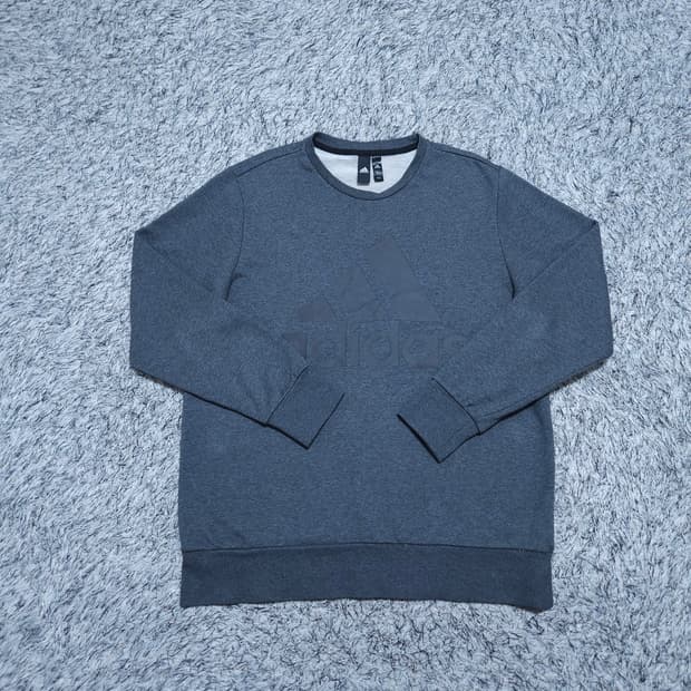 아디다스)110 남자 빅로고 맨투맨티셔츠 / 왕눈이샵