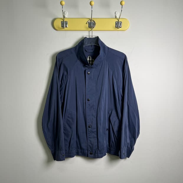 버버리 네이비 해링턴 블루종 자켓 