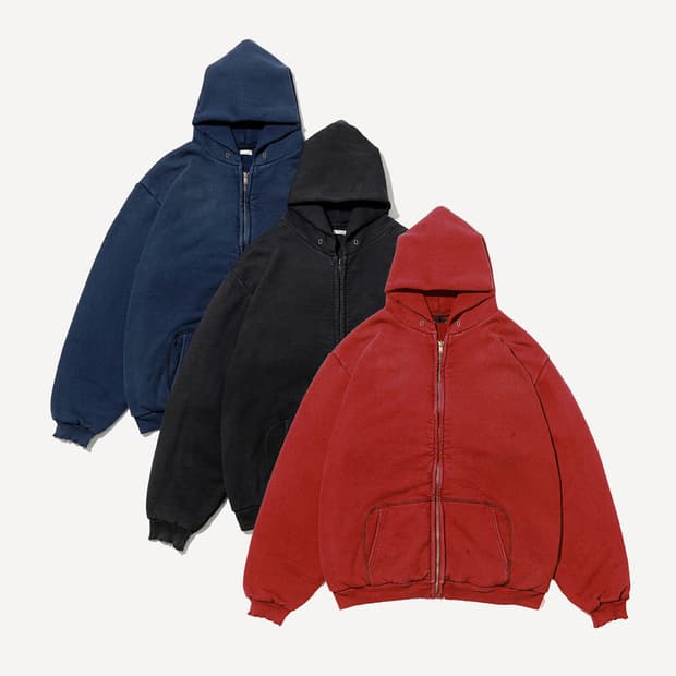 [3]아프레쎄 빈티지 후드집업 블랙 25aw 