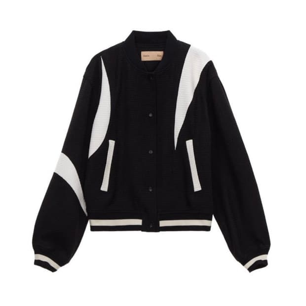 마뗑킴 바시티 베이스볼 점퍼