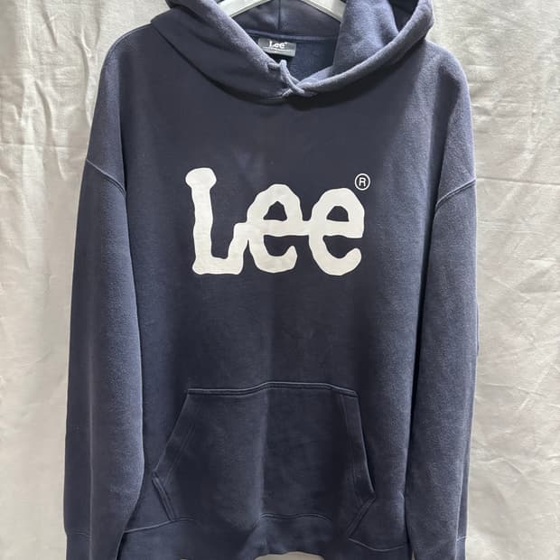 Lee 기본 레터링 로고 후드티