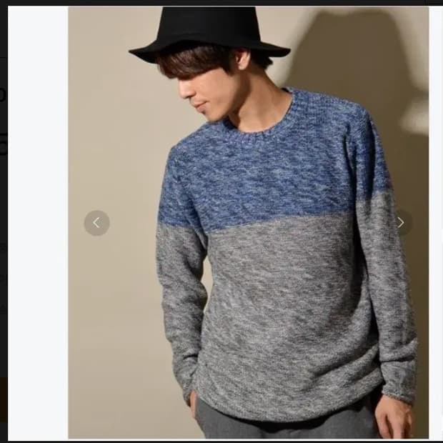 100 일본 ships 젯블루 니트