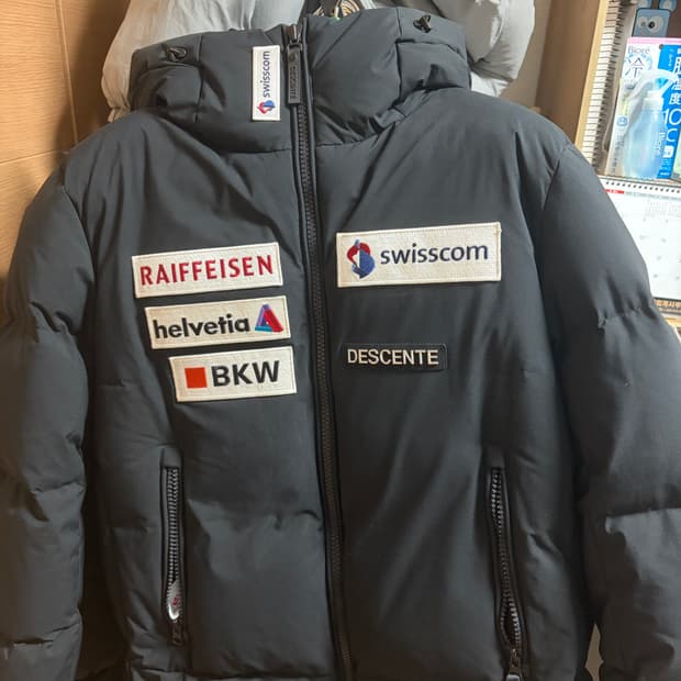 데상트 아우디 스위스 스키팀 오리털 패딩 95
