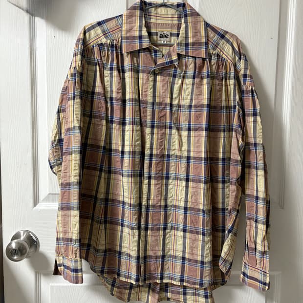 AiE 네펜데스 체크 페인터 셔츠 xs 새상품