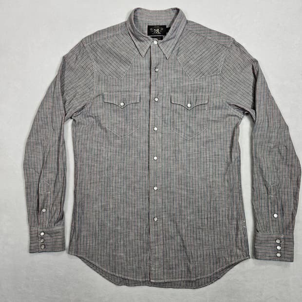 RRL 더블알엘 스트라이프 웨스턴 셔츠