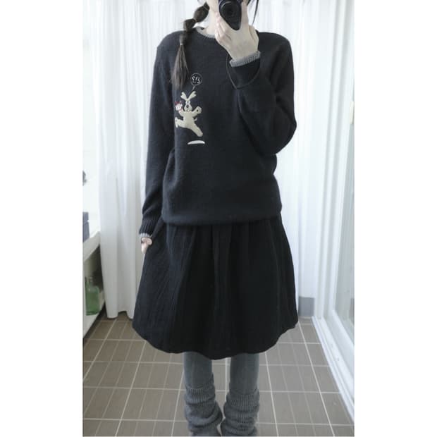  M.u.sports cute dog knit