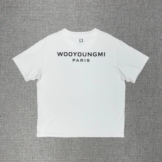 우영미 백로고 반팔 티셔츠