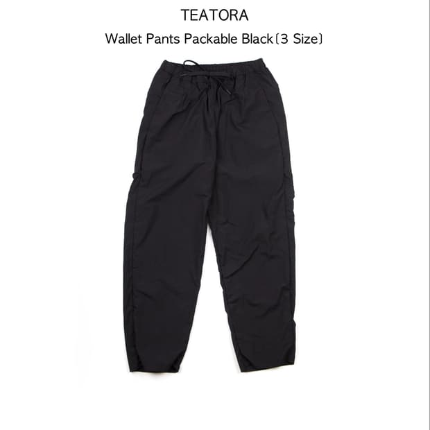 TEATORA 월렛 팬츠 패커블 블랙