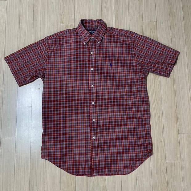 폴로 체크 셔츠 반팔