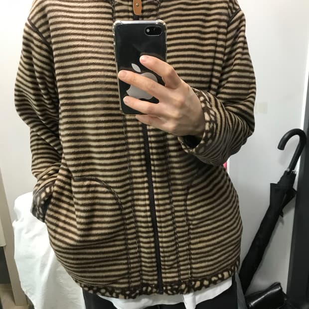 빈티지 리버시블 후리스