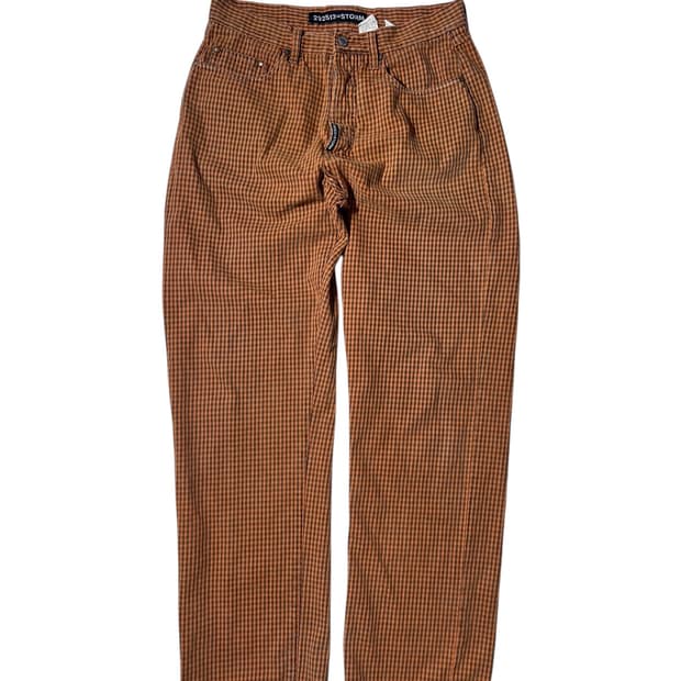 292513=Storm 체크 와이드 팬츠 체크패턴 31