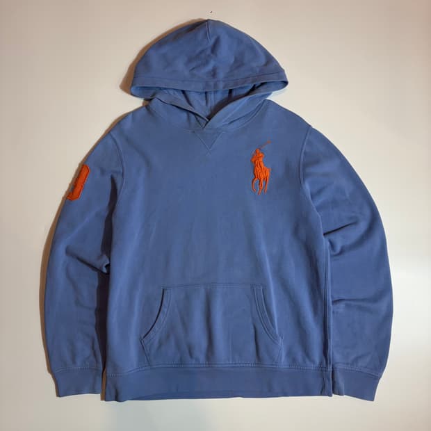 폴로 랄프로렌 스카이블루 빅포니 후드티