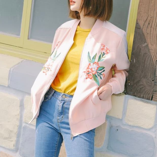 벚꽃 핑크 스카잔 