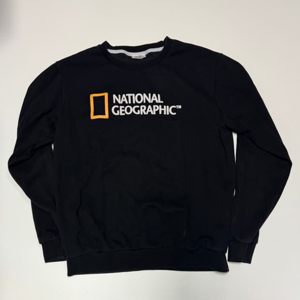 내셔널지오그래픽 리메이크 커스텀 로고 맨투맨 L