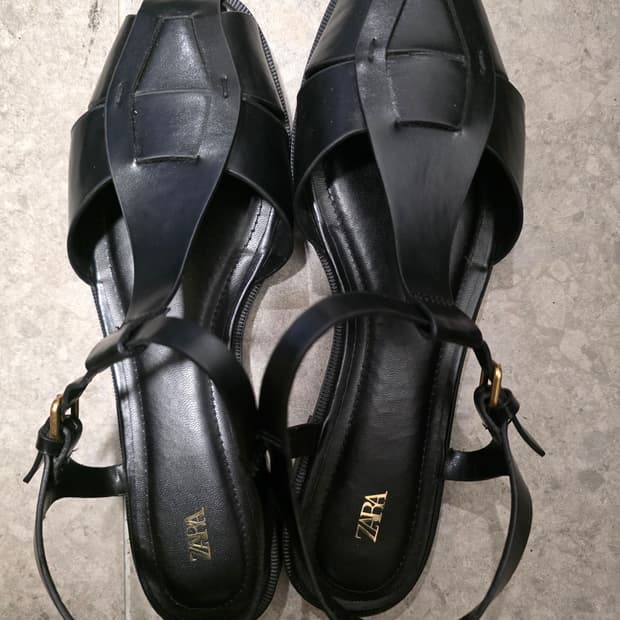 자라 멀티 스트랩 플랫 샌들 37 240