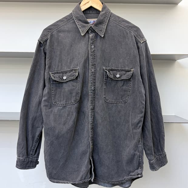 그린 에어 90s 투포켓 데님 셔츠